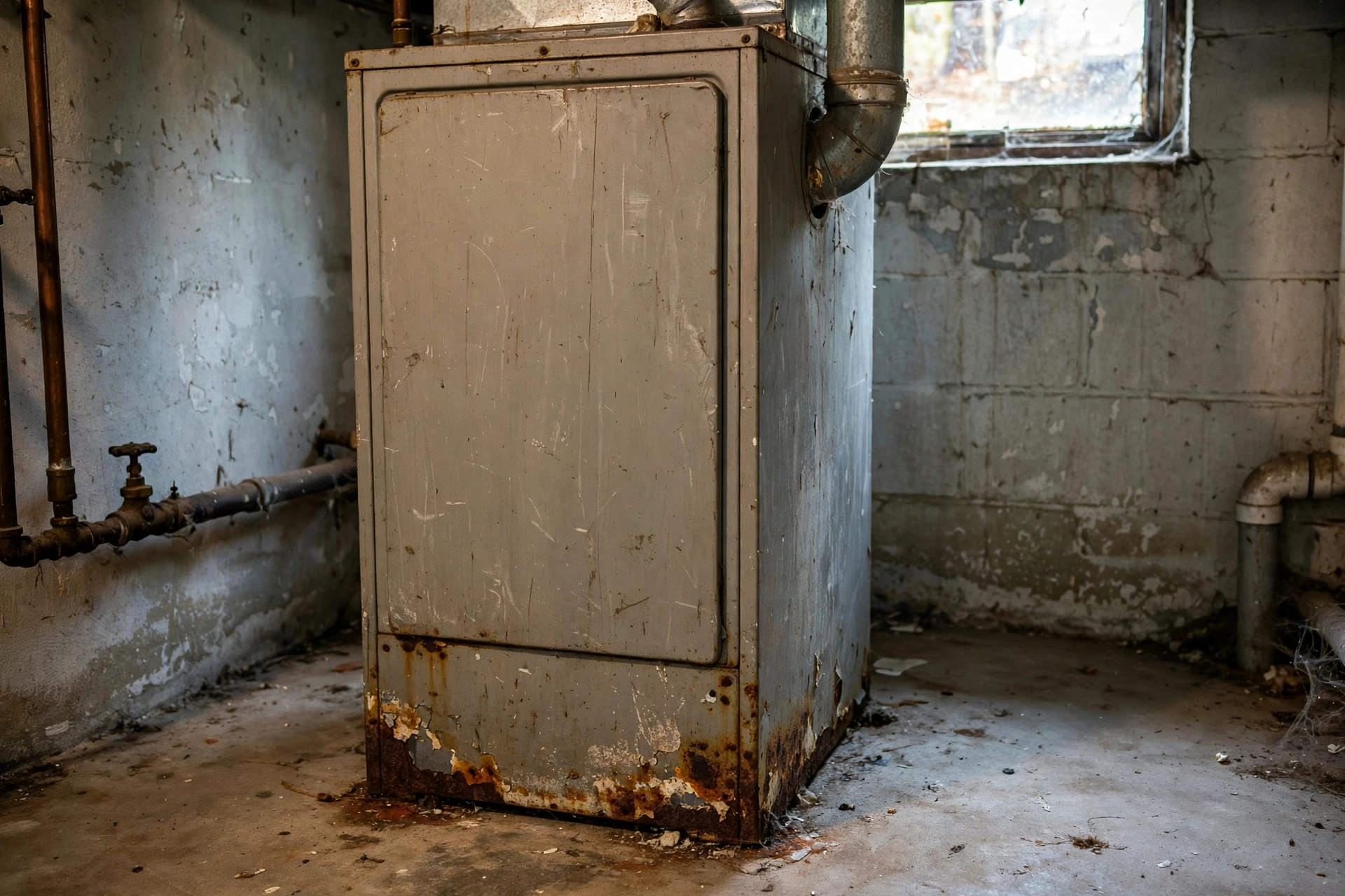 Home heating system running during winter in Delaware