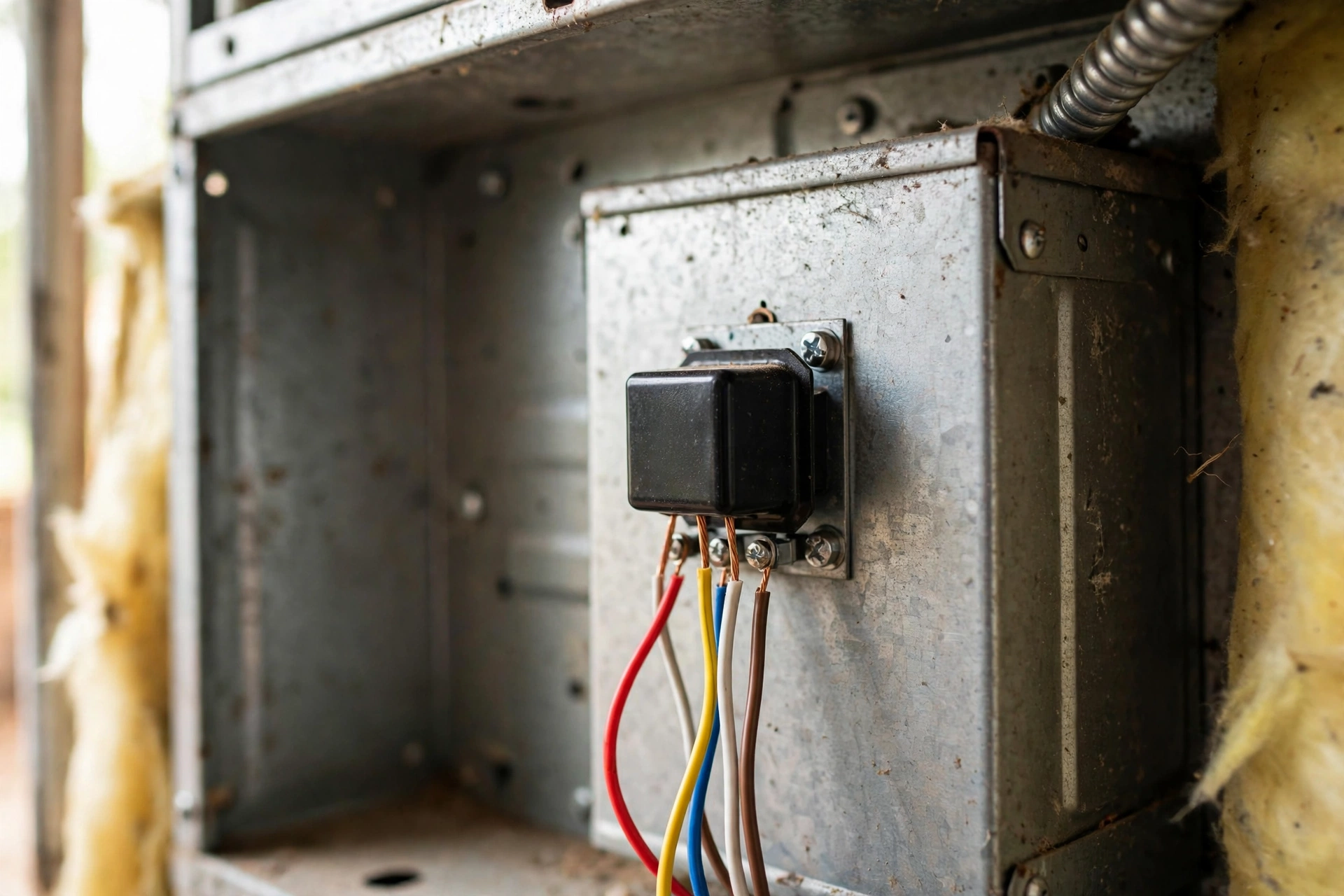 Gas furnace unit in a residential basement in Delmar, Delaware