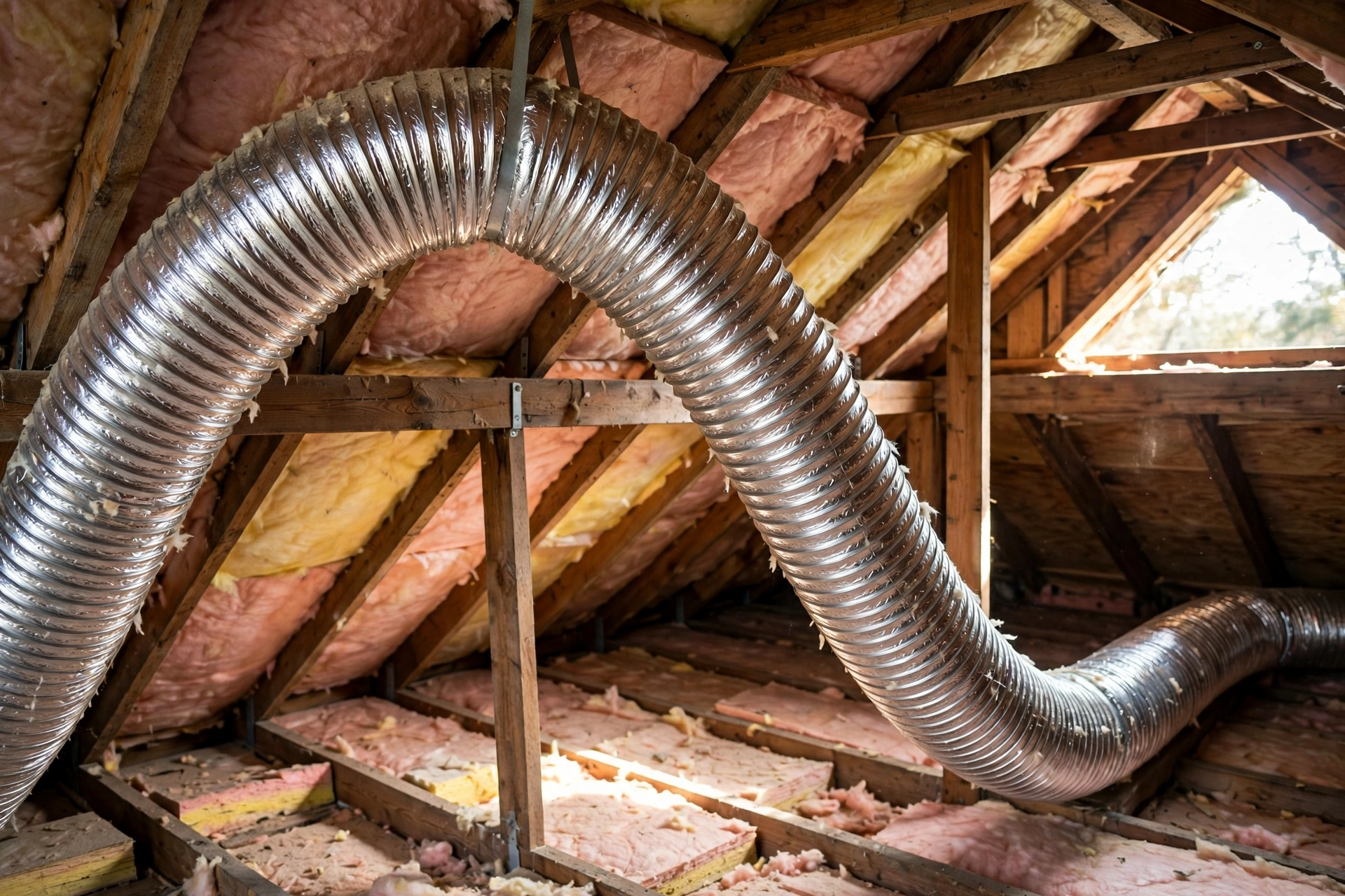 Gas furnace unit in a residential basement in Bethany Beach, Delaware